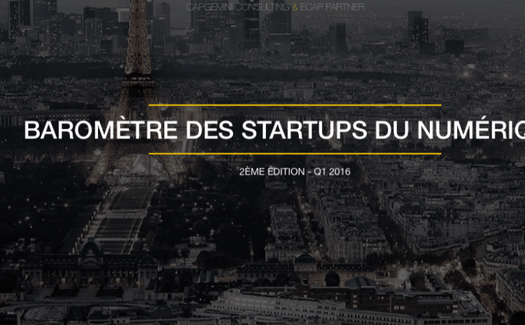  1er trimestre 2016 : 283 M€ levés selon le Baromètre des startups du numérique françaises