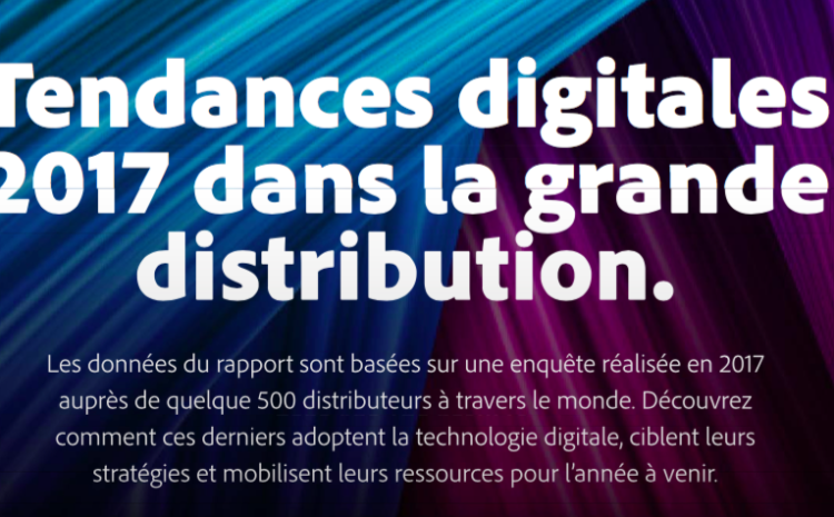  Etude ADOBE – Tendances digitales 2017 dans la grande distribution