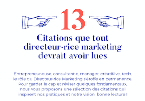  Le TOP 13 des #Citationsmarketing à partager…selon le CMIT